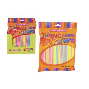 Sweetworld Rainbow Straws 160g