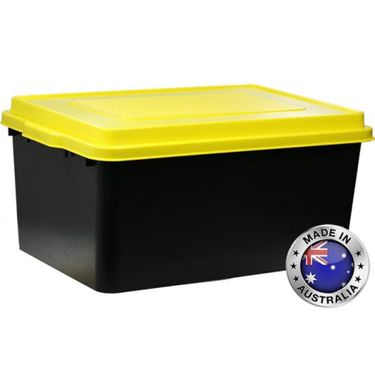 Storage tub 72litre Black/Yellow