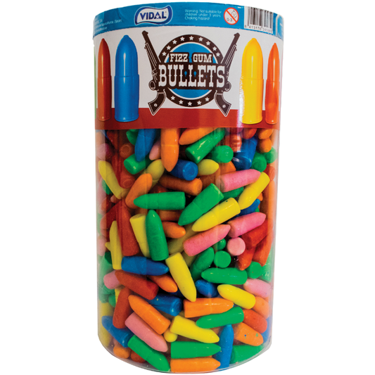 Vidal Fizz Gum Bullets 600pcs 1.89kg