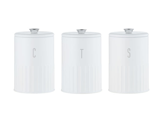 Maxwell & Williams Astor Canister Set of 3 - White