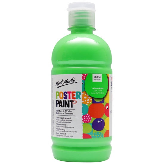 Mont Marte Poster Paint 500ml - Yellow Green