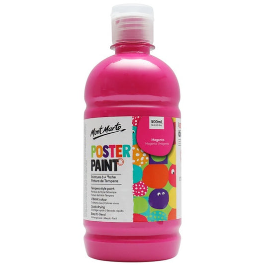 Mont Marte Poster Paint 500ml - Magenta