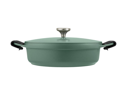 Maxwell & Williams Agile Shallow Casserole 28cm 4ltr Sage