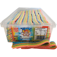 Candy multicolour strips sour straps