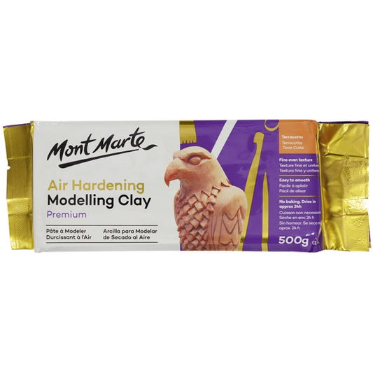 Mont Marte Air Hardening Modelling Clay Terracotta 500g