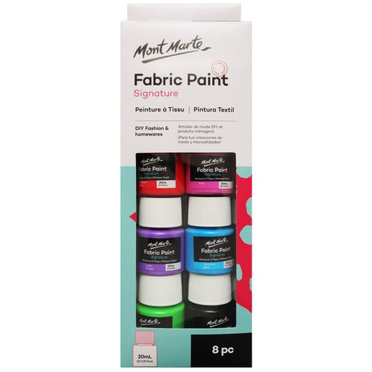 Mont Marte Fabric Paint Set 8pce x20ml